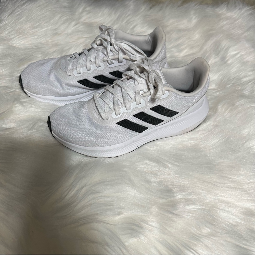 Adidas White and Black Eco-Friendly Sneakers